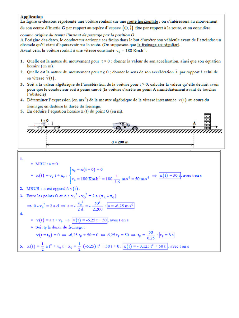 Application Mruv + Corrction | PDF