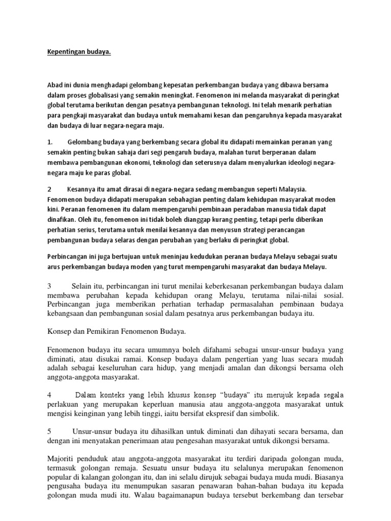 Kepentingan Budaya  PDF