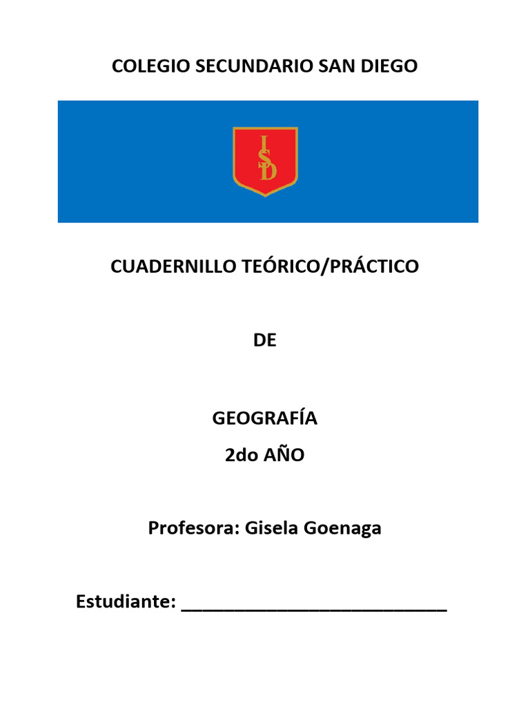 Guía de Geografía para 2do Año | PDF | Clima | Río