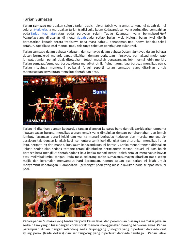 Tarian Sumazau | PDF