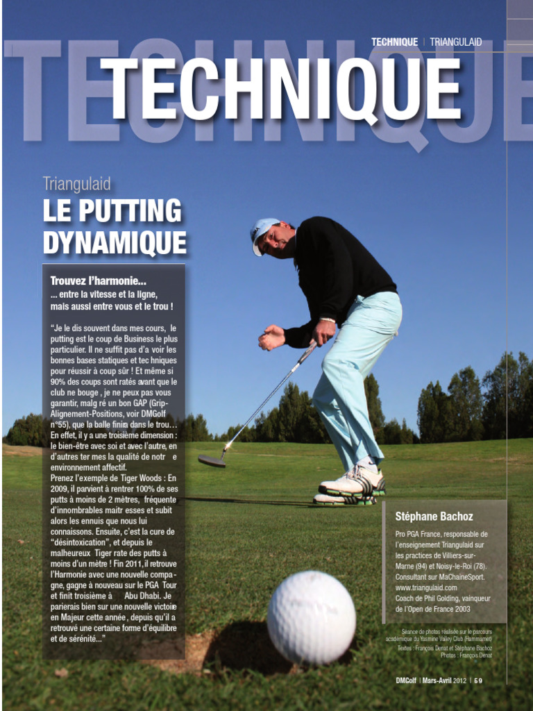 Techniques de Putting au Golf | PDF | Terrain de golf | Sports individuels