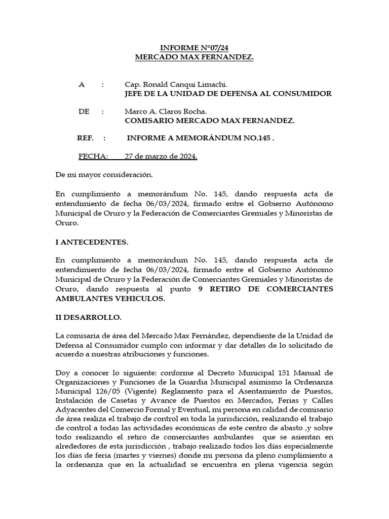 Control y Cumplimiento en Mercado Max Fernández | PDF | Al por menor ...