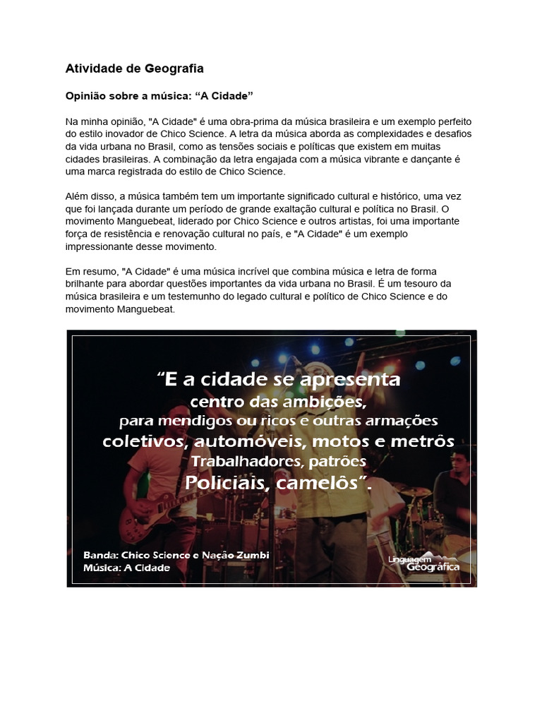 Análise da música 