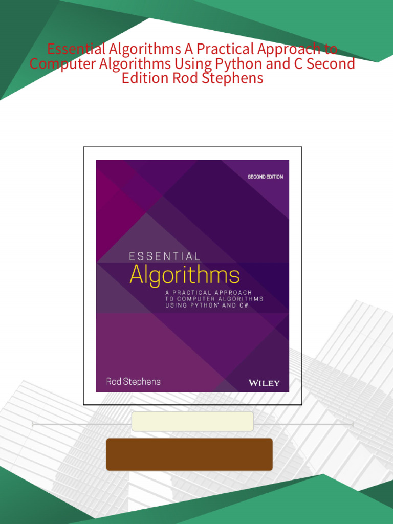 Essential Algorithms A Practical Approach to Computer Algorithms Using ...