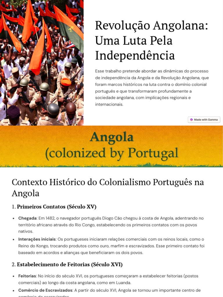 Revolução Angolana e Independência | PDF | Angola | Unita
