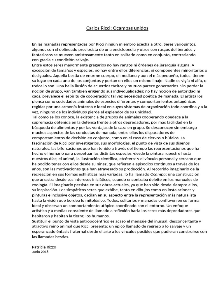 Carlos Ricci para CeciCaballero Ok | PDF