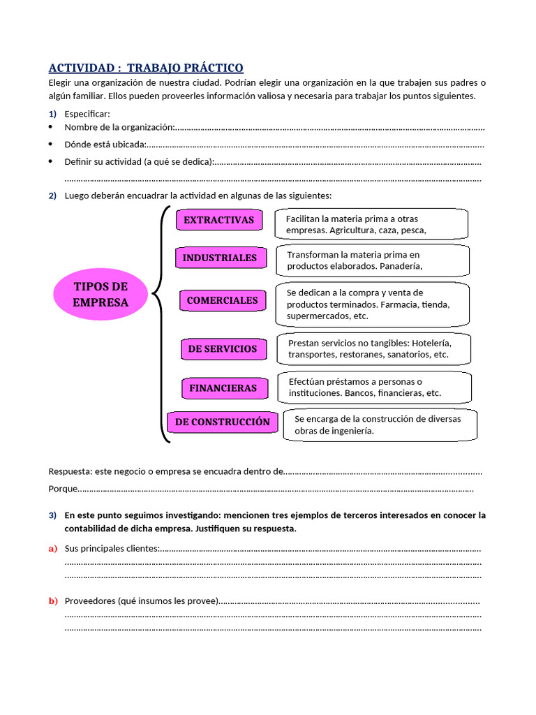 2 - Actividad Sobre Empresas | PDF | Business | Economias