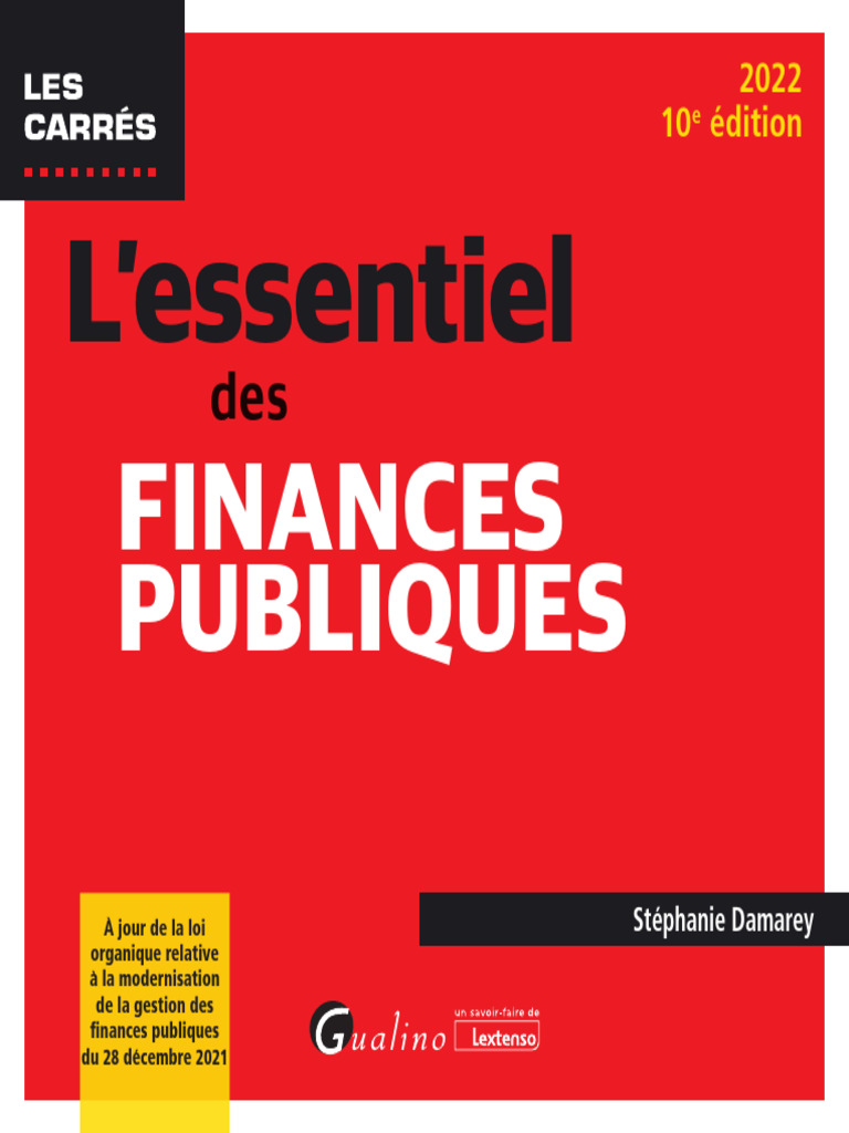Finances publiques : essentiel 2022 | PDF | Dette publique | Déficit ...