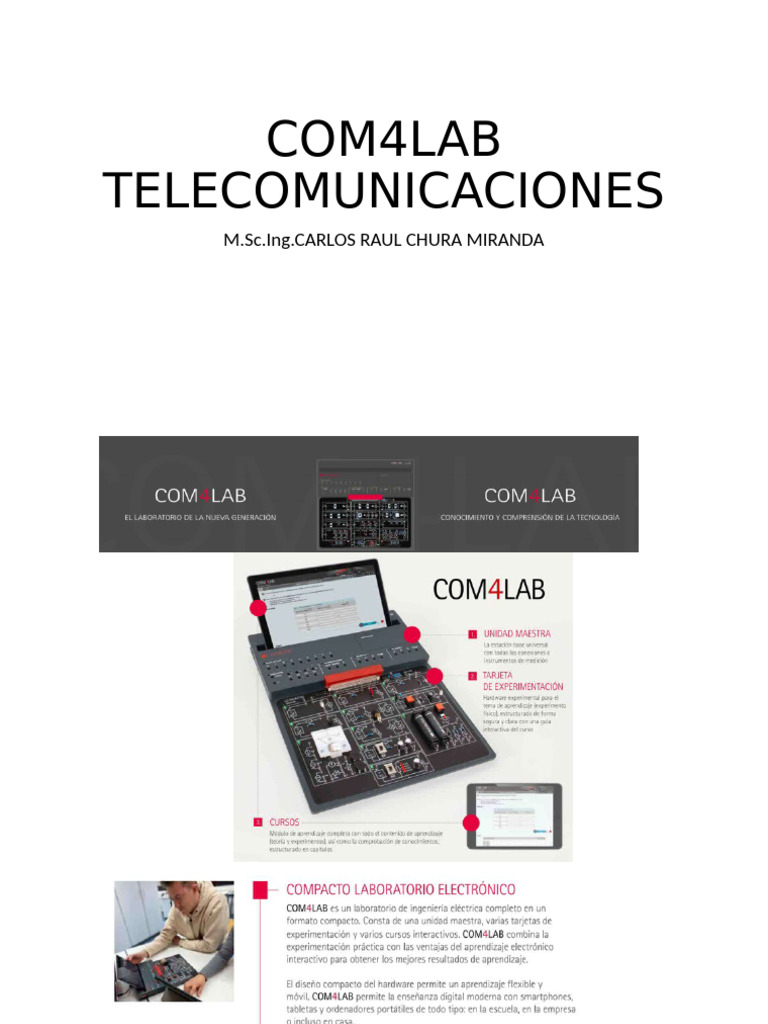 Cursos de Telecomunicaciones COM4LAB | PDF | Modulación | Ingenieria ...