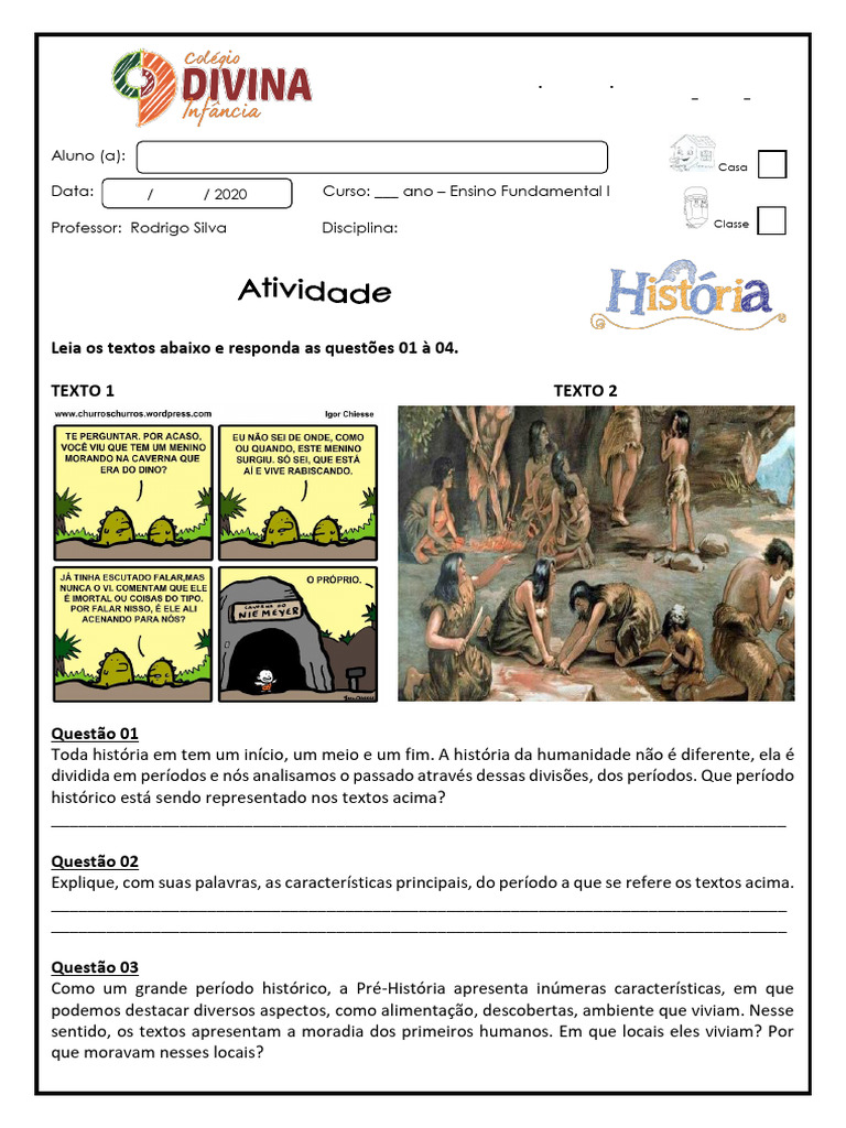 Questões sobre a Pré-História e Alimentação | PDF | Agricultura | Alimentos