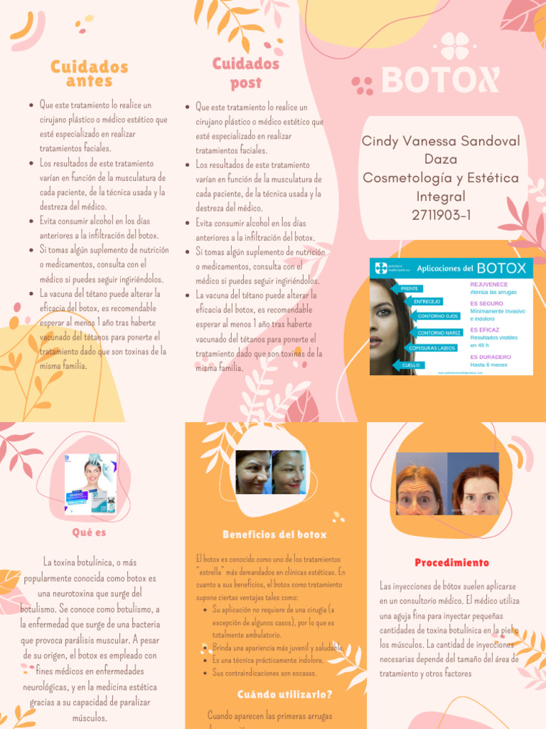 Guía Completa sobre el Botox Estético | PDF | Toxina botulínica ...