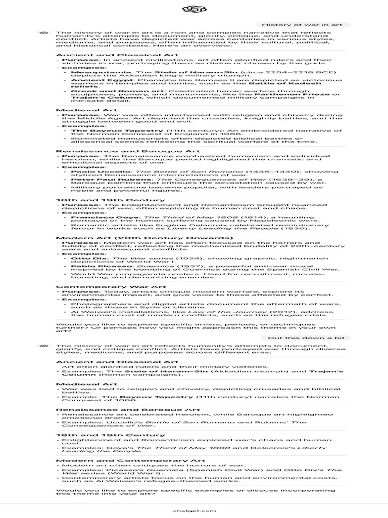 History Of War Art Pdf