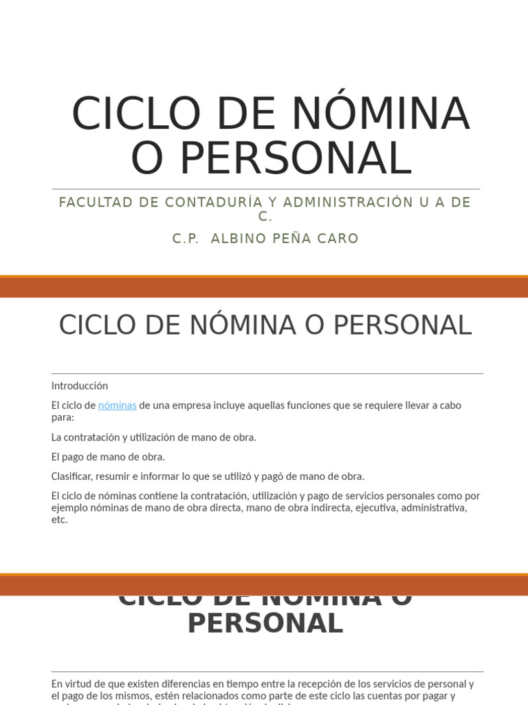 CI nominas o personal | PDF | Contabilidad | Salario