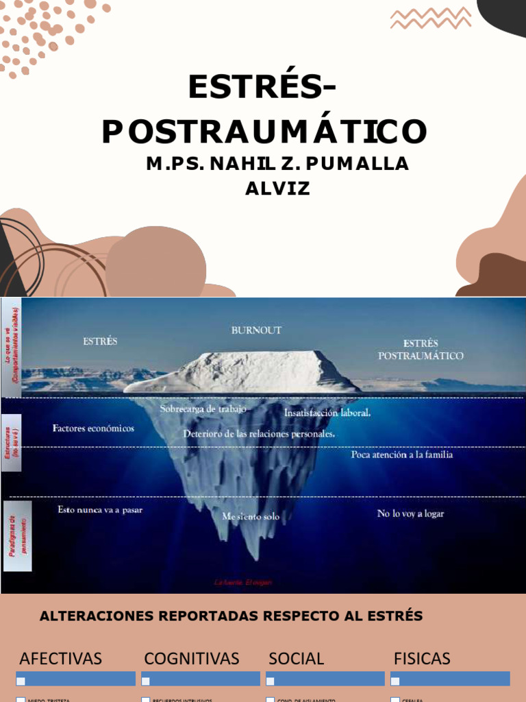 S8 Estres Post Traumático | PDF | Psicología anormal | Enfermedades y ...