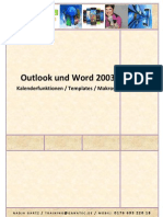 Outlook Und Word 2003: Kalenderfunktionen / Templates / Makros