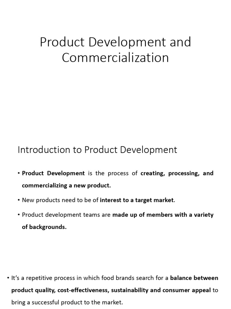 Food Product Development Process Guide | PDF | Food Safety | Business ...