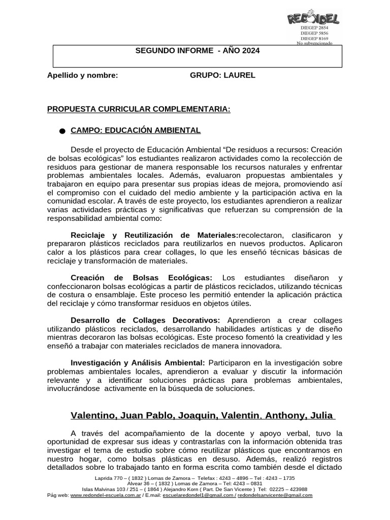 Educación Ambiental: Creación de Bolsas Ecológicas | PDF | Reciclaje ...