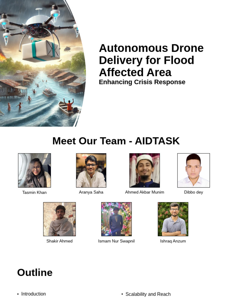 Autonomous Drone Delivery for Flood Relief | PDF | Unmanned Aerial ...
