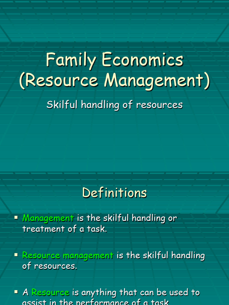 Resource Management | PDF