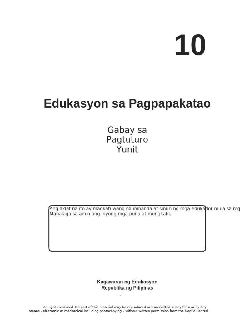 TG - Esp 10 - Q3 | PDF