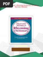 韦伯斯特押韵词典Merriam.Webster s.Rhyming.Dictionary | PDF ...