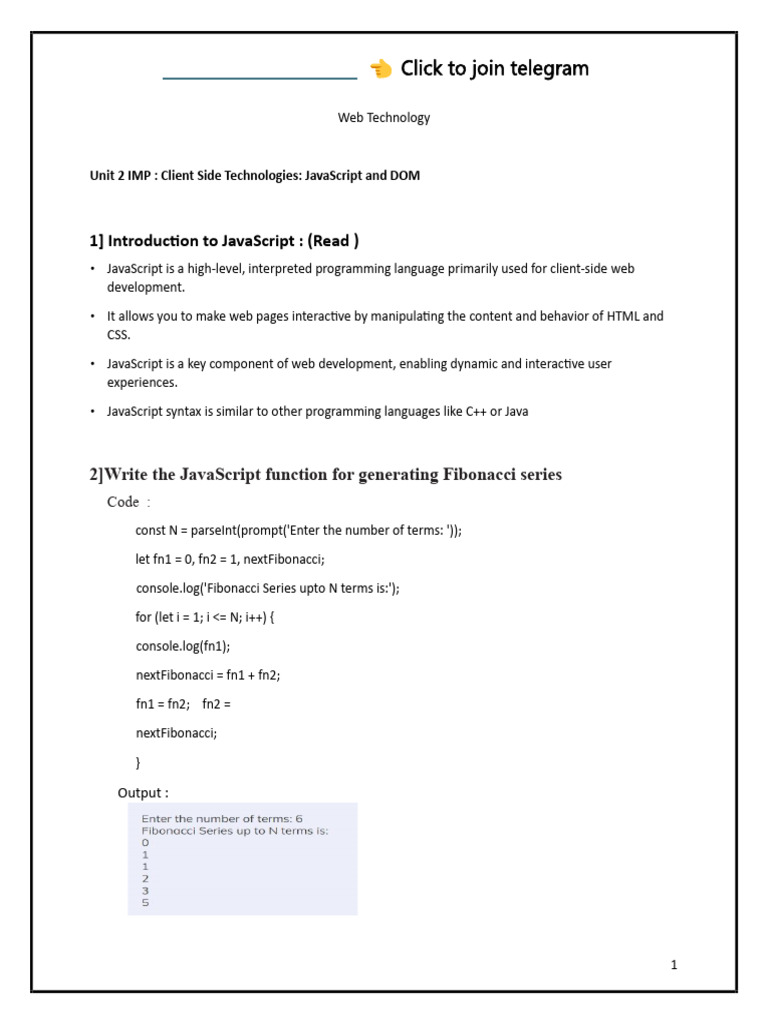 JavaScript and DOM Fundamentals Guide | PDF | Angular Js | Java Script