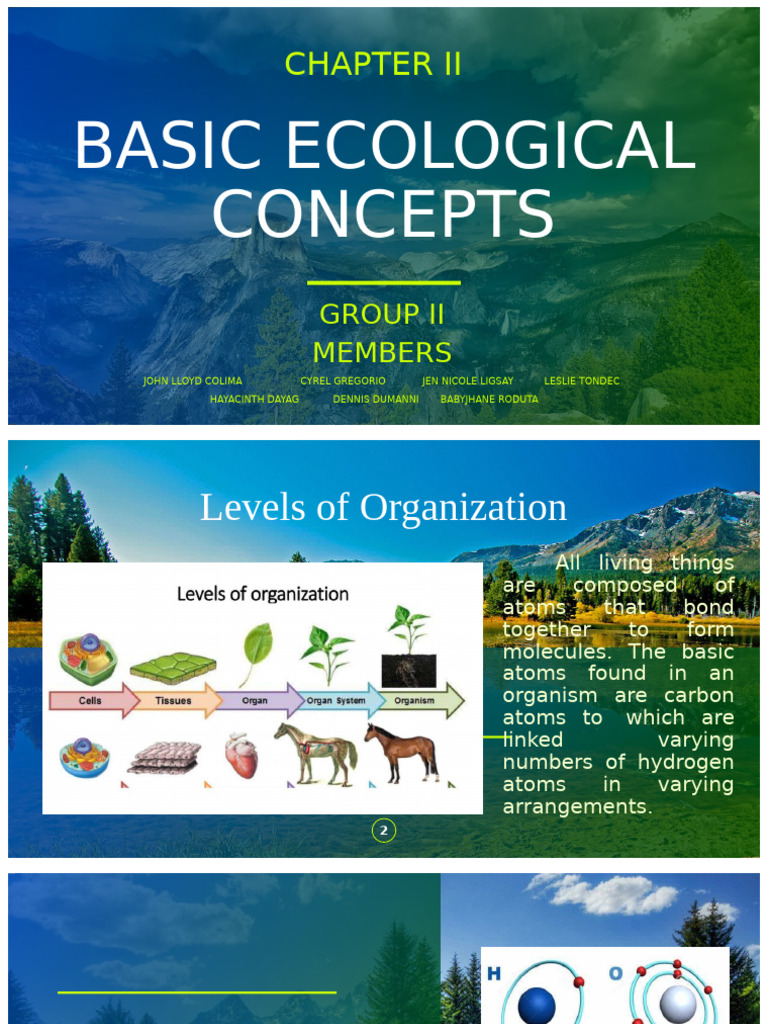 Basic Ecological Concepts | PDF | Carbohydrates | Molecules