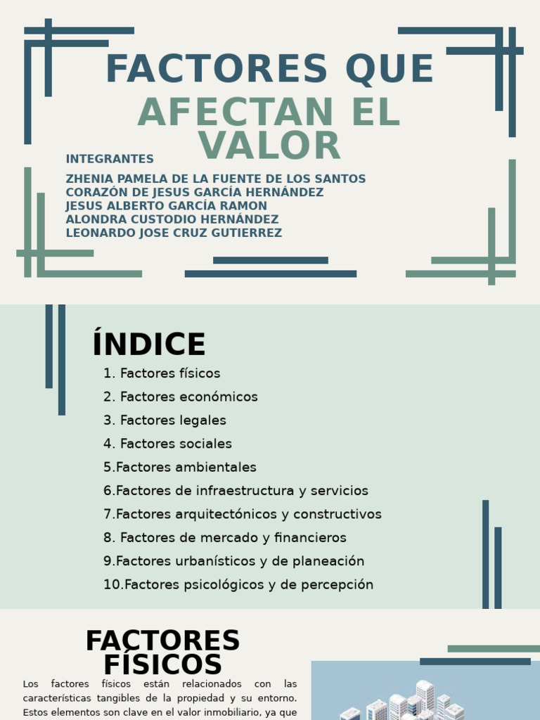 Factores que Afectan el Valor Inmobiliario | PDF | Oferta (economía ...