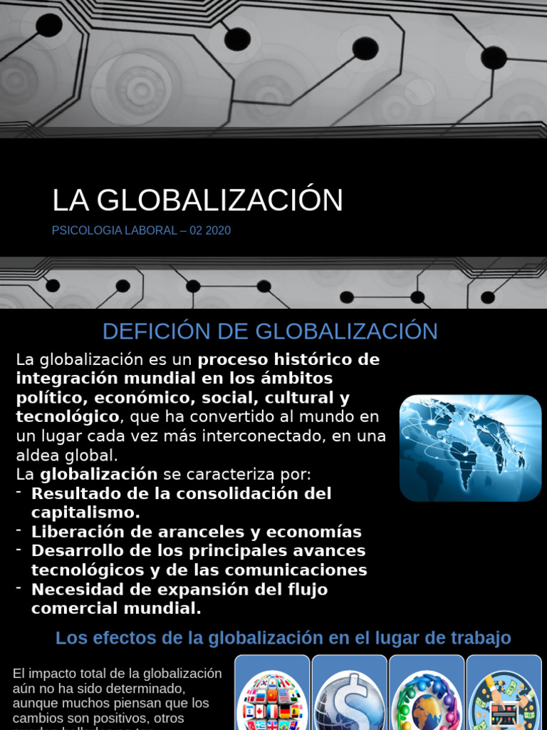 Impacto de la Globalización en el Trabajo | PDF | Globalización | Internet
