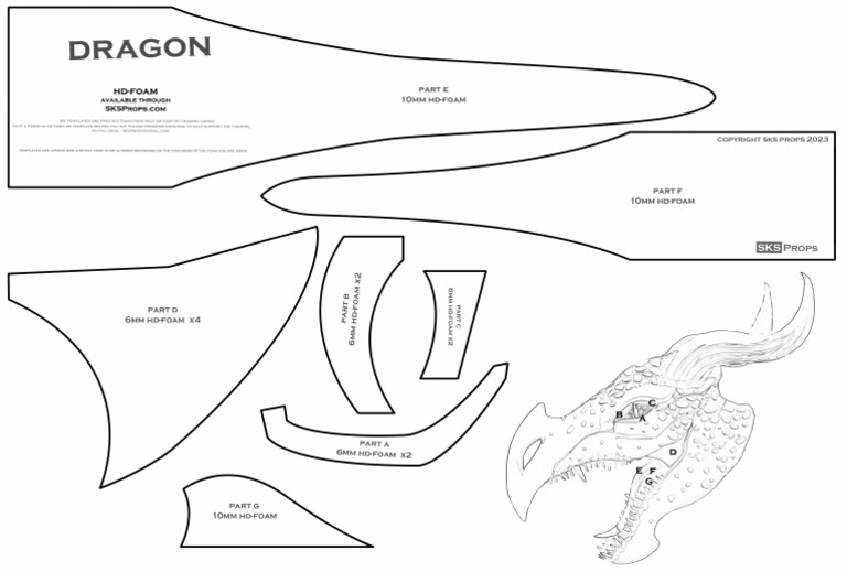 Dragon+Template+2+SKS+Props | PDF