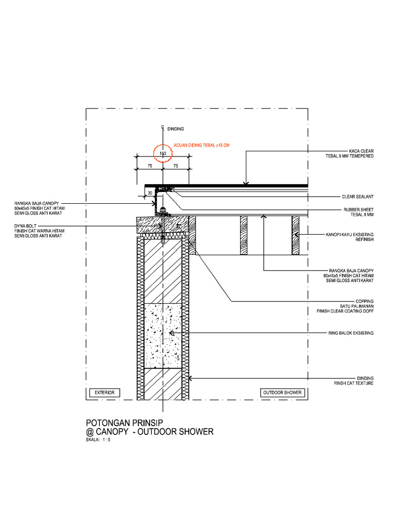 March 06, 2025 - Section Detail - Canopy at Oudoor Shower | PDF