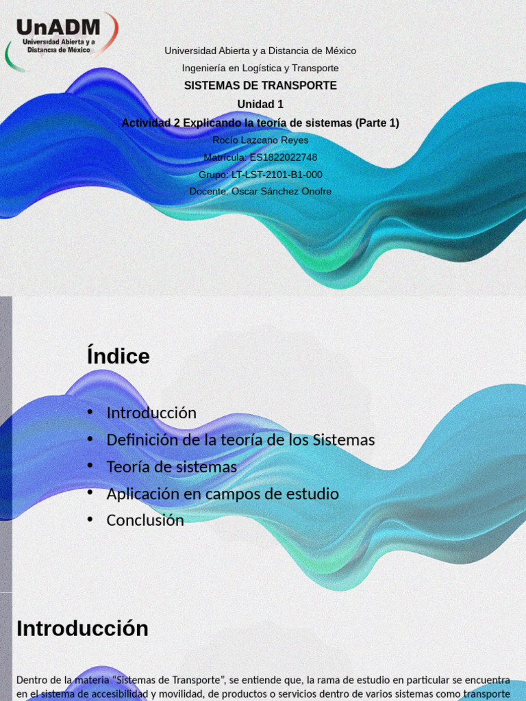 Lste U1 A2 Rolr | PDF | Sistema | Teoría de sistemas