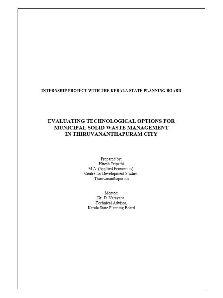 Municipal Solid Waste Management | PDF | Waste | Waste Management