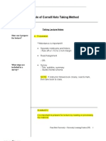 Example of Cornell Note Taking Method: Taking Lecture Notes How Can I Prepare For Lecture?