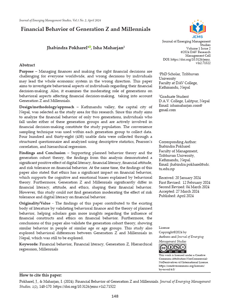 Article+3 | PDF | Behavioral Economics | Attitude (Psychology)