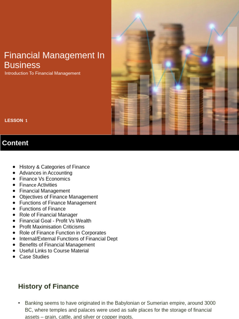 Introduction to Financial Management | PDF | Profit (Economics) | Economics