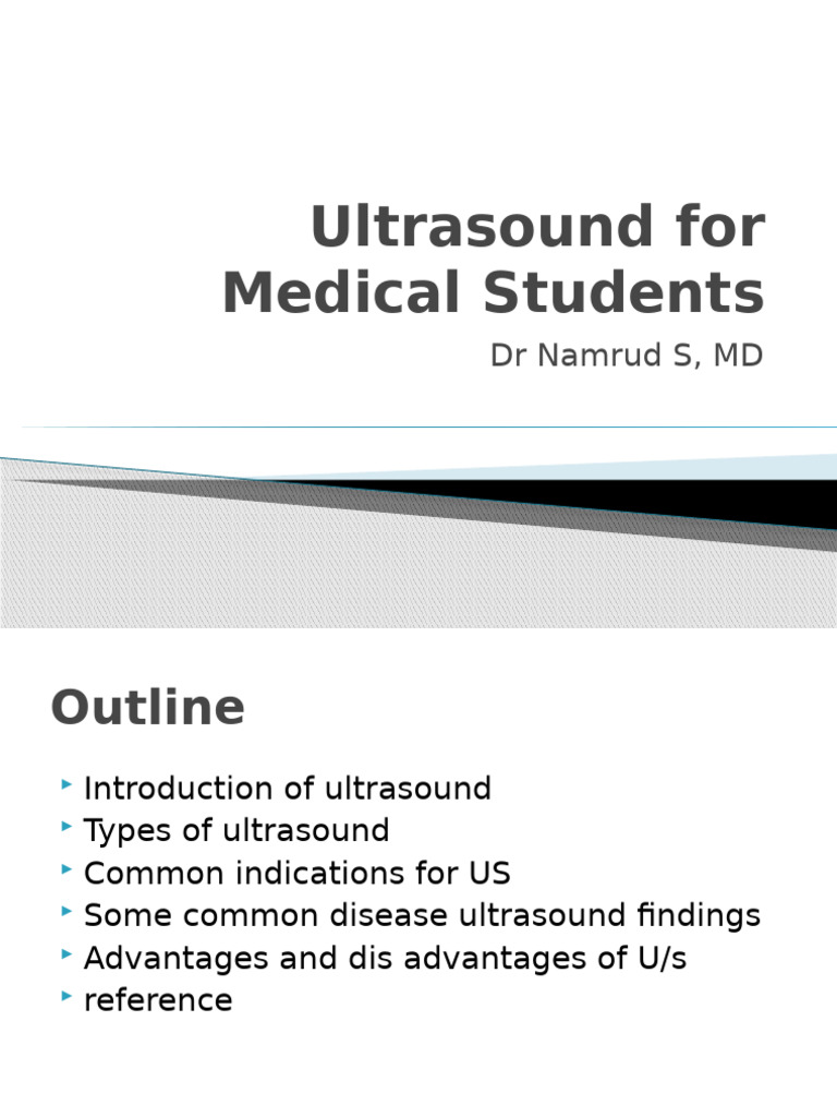 Ultrasound Basics for Medical Students | PDF | Medical Ultrasound ...