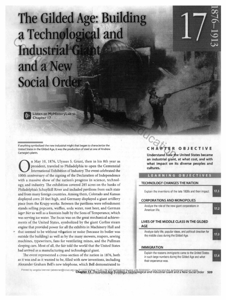 17.0 - 18.0 - Gilded Age | PDF