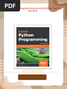 Learn Python Programming Second Edition Fabrizio Romano - Own the complete ebook with all chapters in PDF format