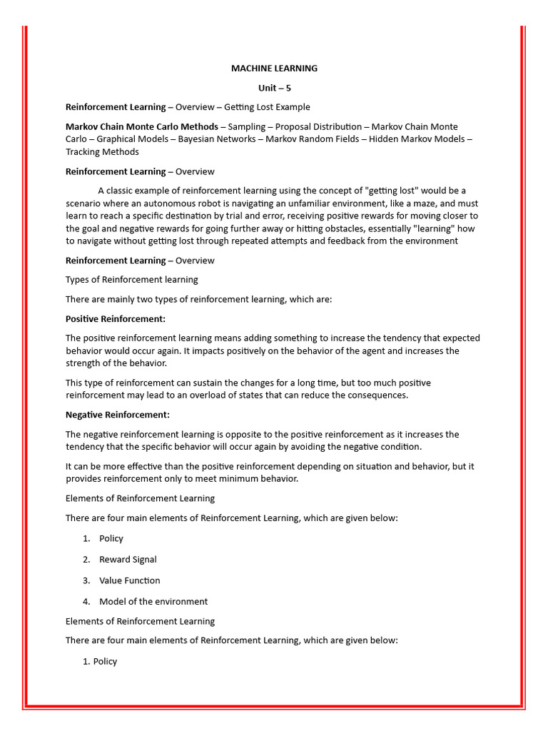 Reinforcement Learning Basics Explained | PDF | Bayesian Network ...