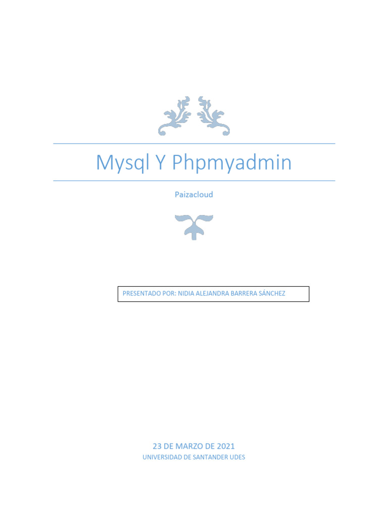 Introducción a Mysql y Phpmyadmin | PDF | Mi sql | SQL