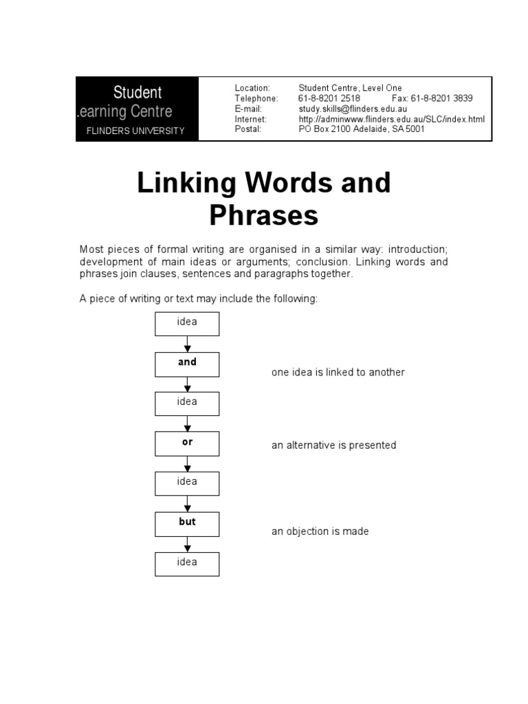 Linking Words | PDF