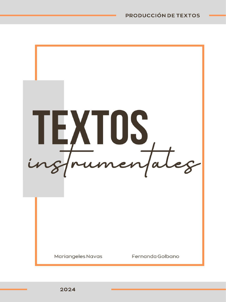 Producción de Textos Instrumentales | PDF | Plan de estudios