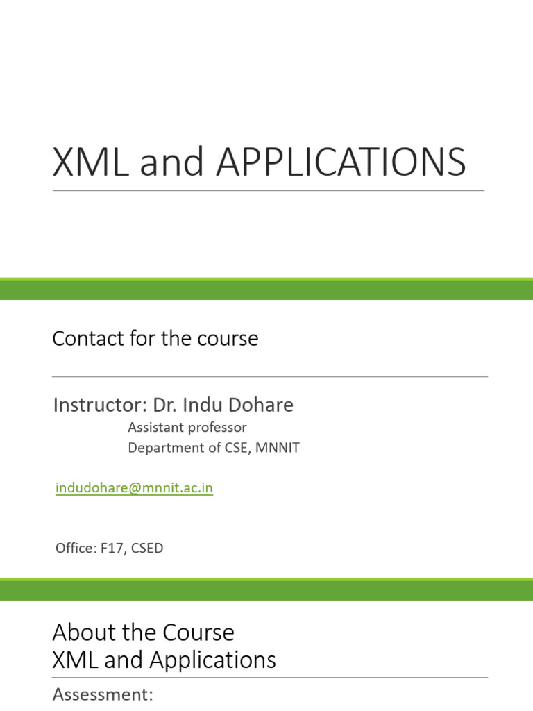 XML Fundamentals and Applications Guide | PDF | Xml | Computer File Formats