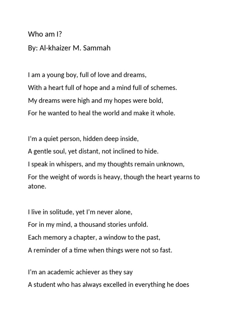 Poem (ENCODED) WhoAmI | PDF