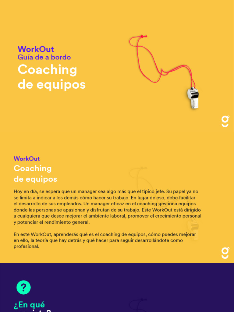 Coaching de Equipos: Guía Práctica | PDF | Aprendizaje