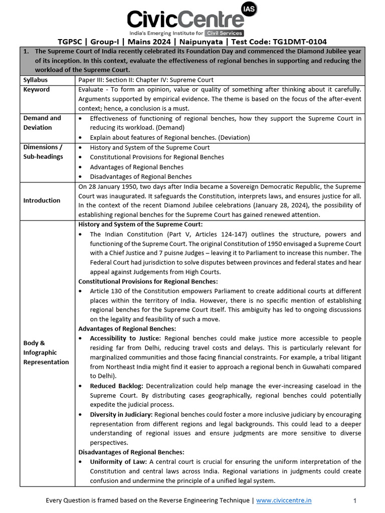 TG1DMT 0104 Model Answers EM CivicCentre Lyst1719409901467 | PDF ...