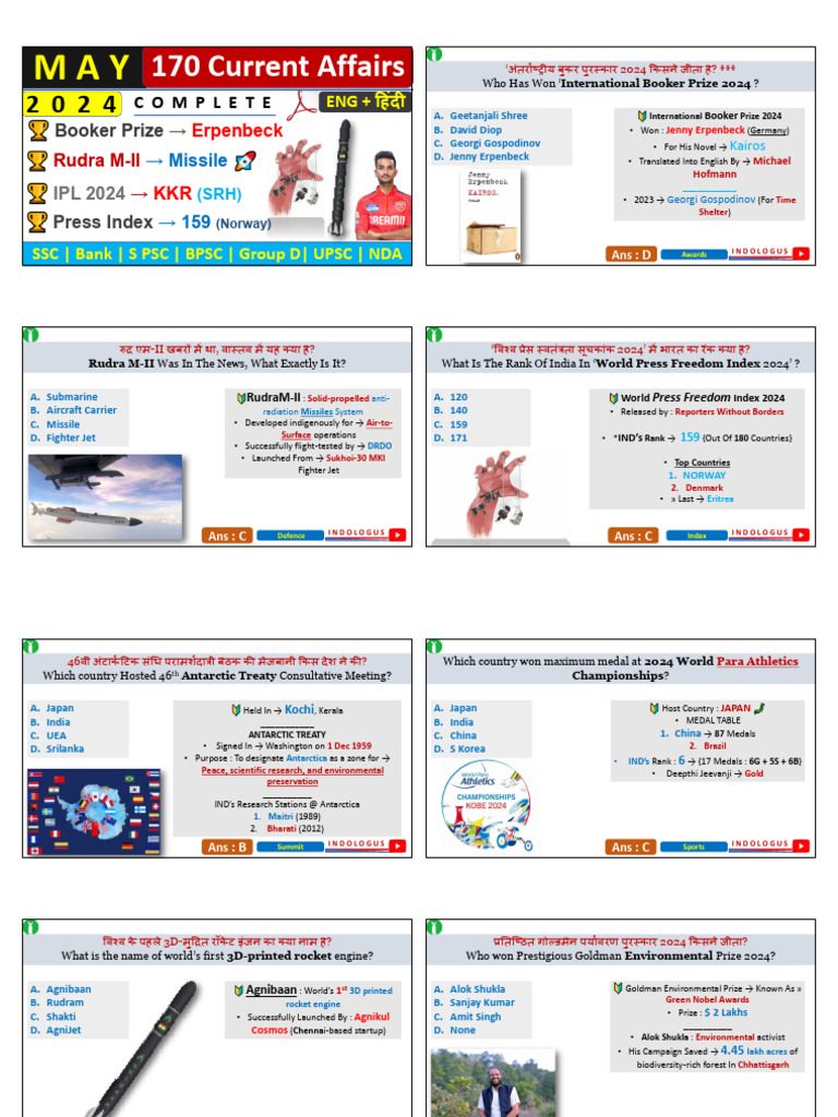 May 2024 Monthly CA Printable PDF | PDF