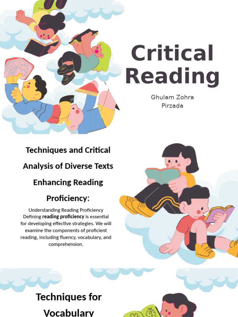 Critical Reading Techniques & Analysis | PDF | Reading Comprehension ...