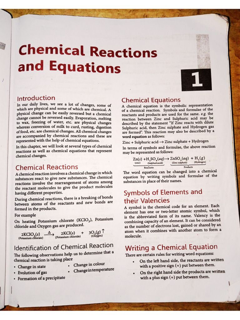 Chemical Reaction | PDF